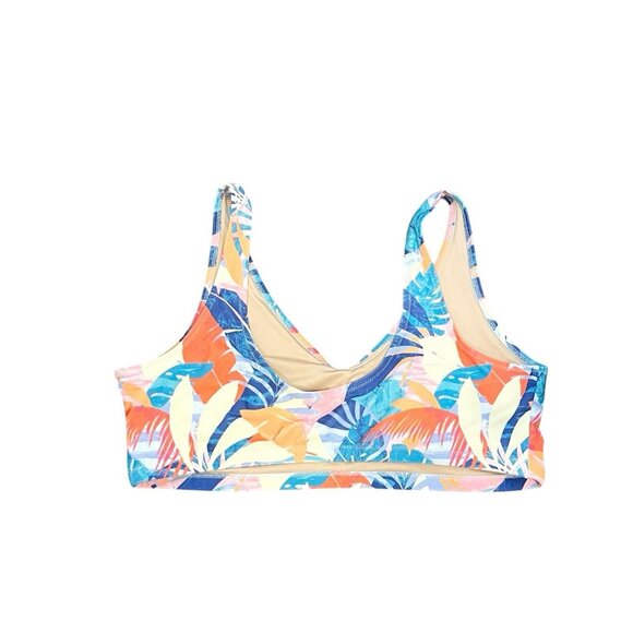 Old Navy Womens Bikini Set Mix Match 3 Pieces Tropical Leaf Skirt V-Neck Plus 2X - Picture 8 of 9